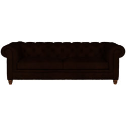 Halo Earle Grand Chesterfield Leather Sofa Antique Whisky